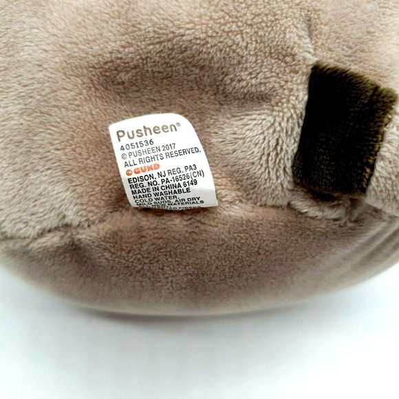 GUND Pusheen Birthday Cupcake Plush Stuffed Animal, Gray, 10.5" Snackables Clean - Picture 3 of 7